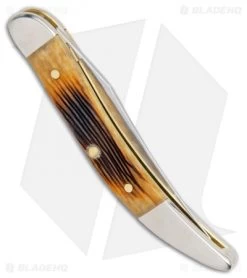 Antique Bone Barnboard Jig Small Texas Toothpick (610096 SS) -Knives Shop Antique Bone Barnboard Jig Small Texas Toothpick SS 25153 BHQ 101119 jr side