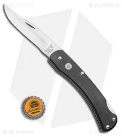 Bear And Son Delrin Lockback Knife (3.75" Satin) 397 -Knives Shop Bear And Son Lockback Folding Knife Delrin Satin 397 BHQ 94458 ns bottlecap