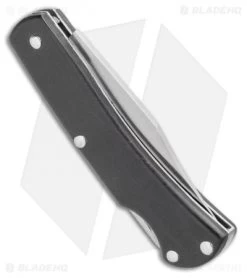 Bear & Son 326 Lockback Knife Black Delrin (2.25" Satin) -Knives Shop Bear Son 326 Lockback Knife Black Delrin BHQ 94457 ns side