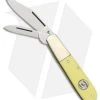 Bear & Son Barlow Traditional Knife Yellow Delrin (2.625" Satin) C3281 -Knives Shop Bear Son Barlow yellow delrin satin BHQ 39414 er