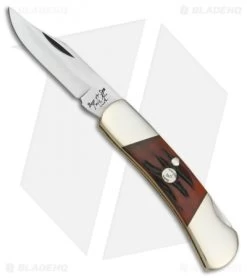 Bear & Son Lockback Knife Red Stag Bone (2.25" Satin) CRSB26