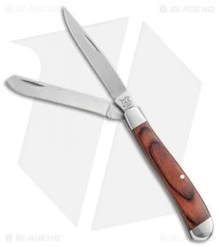 Bear & Son Slimline Trapper 3.75" Pocket Knife Rosewood - 2248R