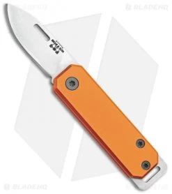 Bear & Son 109 Slip Joint Pocket Knife Orange Aluminum (1.5" Satin)