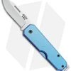 Bear & Son 110 Slip Joint Pocket Knife Blue Aluminum (2.4" Satin) 1 Bear & Son 110 Slip Joint Pocket Knife Blue Aluminum (2.4" Satin) -Knives Shop Bear and Son Aluminum SJ Satin Blue BHQ 107785 jr
