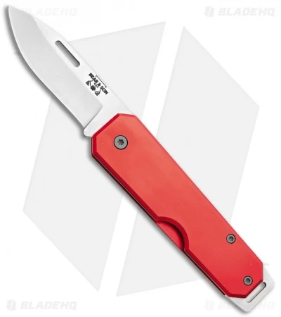 Bear & Son 110 Slip Joint Pocket Knife Red Aluminum (2.4" Satin) 3 Bear & Son 110 Slip Joint Pocket Knife Red Aluminum (2.4" Satin)