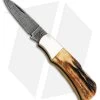 Bear & Son Cutlery Mini Executive Lockback Knife Stag (1.5" Damascus) 540D