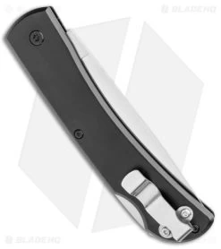 Bear & Son Large Farmhand Lock Back Knife Black Aluminum (3.4" Satin) -Knives Shop Bear and Son Large Farmhand LB Black Satin BHQ 137360 jr side