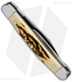 Bear And Son Minuteman Pocket Knife 2.875" Delrin Stag SD32 -Knives Shop Bear and Son Minuteman Pocket Knife Delrin Stag SD32 BHQ 71331 jr side