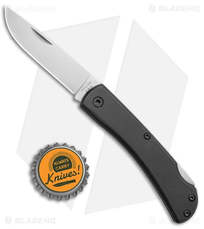 Bear & Son Small Farmhand Lock Back Knife Black Aluminum (2.75" Satin) 5 Bear & Son Small Farmhand Lock Back Knife Black Aluminum (2.75" Satin) - Image 4