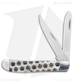 Bear & Son White Smooth Bone Bear Branded Trapper WBJB07