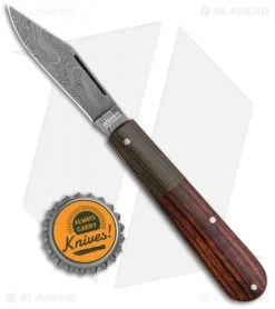 Boker Barlow Integral Slip Joint Leopard Damascus Knife Desert Ironwood (3.25") -Knives Shop Boker Barlow Integral Pocket Knife Desert Ironwood Leapord Damascus 100501DAM BHQ 120615 jr bottlecap