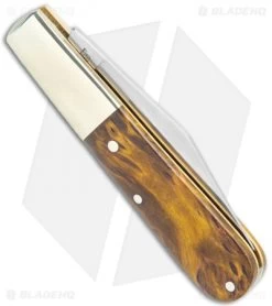 Boker Barlow Pocket Knife Curly Birch Wood (3.3" Satin) 117941 -Knives Shop Boker Barlow Pocket Knife Curly Birch Wood 117941 BHQ 120614 jr side