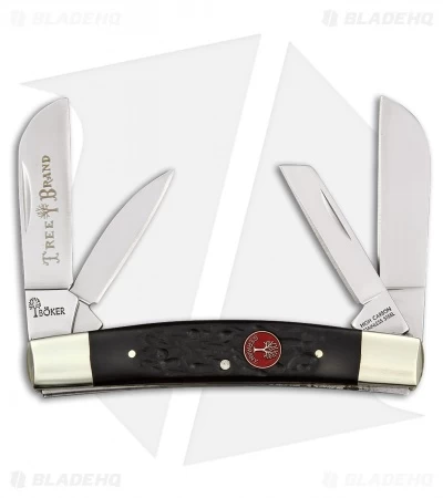 Boker Red Shield Congress Pocket Knife 3.625" Jigged Black Bone (110738) 3 Boker Red Shield Congress Pocket Knife 3.625" Jigged Black Bone (110738)