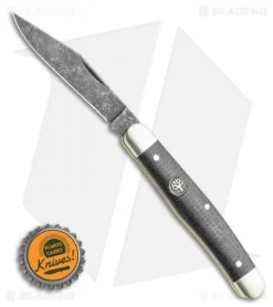 Boker Stockman Pocket Knife Jute Micarta (3" Black Stonewash) 114985 -Knives Shop Boker Stockman Pocket Knife 3.0 Jute Micarta 114985 BHQ 118357 LS Bottlecap