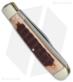 Boker Trapper Pocket Knife 4.25" Brown Jigged Bone 110732 8 Boker Trapper Pocket Knife 4.25" Brown Jigged Bone 110732 -Knives Shop Boker Trapper Brown Jigged Bone BO110732 BHQ 40075 jr side