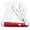 Boker Trapper Traditional Pocket Knife Smooth Red Bone (3.2" Satin) -Knives Shop Boker Trapper Traditional Pocket Knife Smooth Red Bone Satin D2 BHQ 146648 td