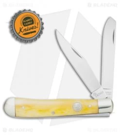 Boker Trapper Pocket Knife 4.25" Yellow Bone 110731 -Knives Shop Boker Trapper Yellow Bone BO110731 BHQ 40074 jr bottlecap