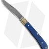 Boker Uno Trapper 2021 Annual Collector Knife Blue Curly Maple (3" Damascus) -Knives Shop Boker Uno Trapper 2021 Annual Damascus Collectors Knife Blue Curly Maple BHQ 121069 jr