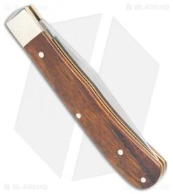 Boker Uno Trapper Pocket Knife Brown Desert Ironwood (4" Satin) 112565 -Knives Shop Boker Uno Trapper Desert Ironwood 112565 BHQ 105707 jr side