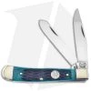 Buck Creek Trapper Pocket Knife 4" Green Pick Bone -Knives Shop Buck Creek Trapper Green Pick Bone BHQ 104339 jr