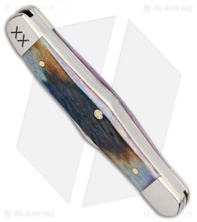 Case Cutlery Half Whittler Burnt Purple Bone Tribal Jig (6208 SS) 4 Case Cutlery Half Whittler Burnt Purple Bone Tribal Jig (6208 SS) - Image 2