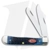 Case All American Trapper Knife 4.125" Jigged Navy Blue Bone (6254SS) 7051 -Knives Shop Case All American Trapper jigged navy blue bone BHQ 42408 er