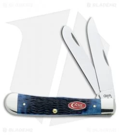 Case All American Trapper Knife 4.125" Jigged Navy Blue Bone (6254SS) 7051