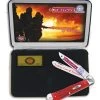 Case American Firefighter Trapper Pocket Knife 4.125" Red Bone (6254SS) AFF 2 Case American Firefighter Trapper Pocket Knife 4.125" Red Bone (6254SS) AFF -Knives Shop Case American Firefighter Trapper red bone BHQ 42576 er