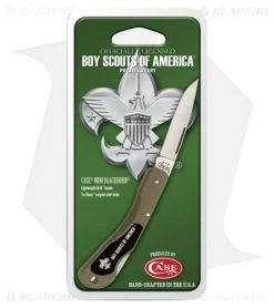 Case BSA Mini Blackhorn Lockback Knife OD Green Zytel (2.25" Plain) 8033
