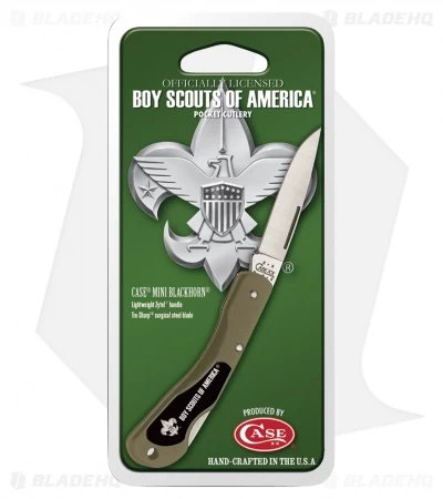 Case BSA Mini Blackhorn Lockback Knife OD Green Zytel (2.25" Plain) 8033 3 Case BSA Mini Blackhorn Lockback Knife OD Green Zytel (2.25" Plain) 8033