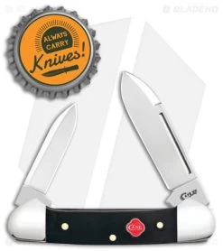 Case Baby Butterbean Knife 2.75" Black Synthetic (22132 SS) 31275 -Knives Shop Case Baby Butterbean Black Synthetic 31275 BHQ 100399 jr bottlecap