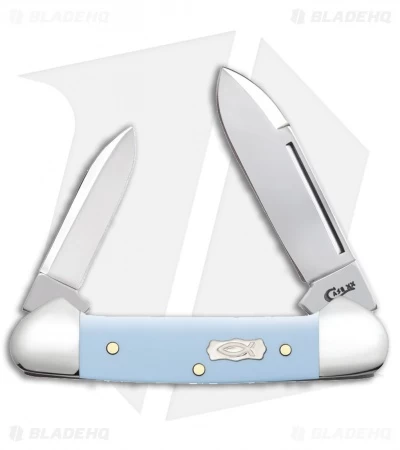 Case Baby Butterbean Knife 2.75" Blue Ice Ichthus (42132 SS) 23383 3 Case Baby Butterbean Knife 2.75" Blue Ice Ichthus (42132 SS) 23383