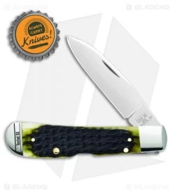 Case Tribal Lock Knife Olive Green Russell Jig Bone (TB612010L SS) 13282 -Knives Shop Case Backpocket Olive Green Bone Russell Jib SS 13281 BHQ 108221 jr bottlecap