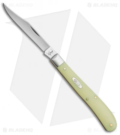 Case Barehead Slimline Trapper Knife 4.125" Yellow (31048 SS) 80031 3 Case Barehead Slimline Trapper Knife 4.125" Yellow (31048 SS) 80031