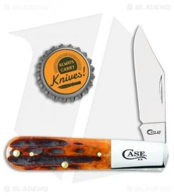 Case Barlow Knife 3.37" Deep Canyon Autumn Bone Jig (61009 1/2 SS) 10981 -Knives Shop Case Barlow Deep Canyon Autumn Bone Jig 10981 BHQ 101084 jr bottlecap