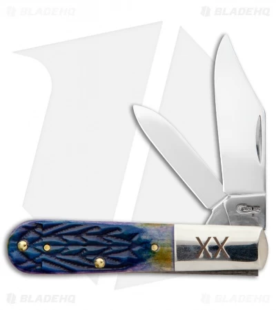 Case Barlow Pocket Knife 3.3" Purple Tribal Jigged Bone (62009 1/2 SS) 3 Case Barlow Pocket Knife 3.3" Purple Tribal Jigged Bone (62009 1/2 SS)