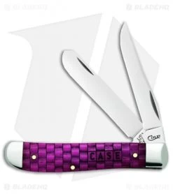 Basket Weave Natural Bone Smooth Merlot Color Wash Mini Trapper (6207 SS)