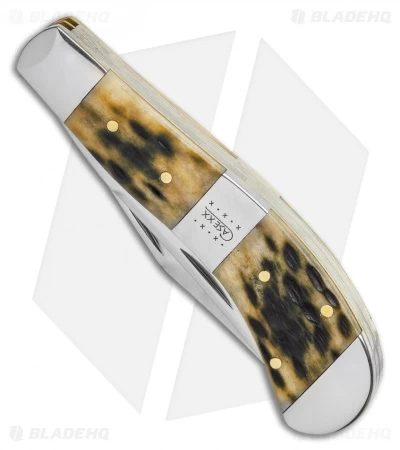 Case Bose Saddlehorn Olive Green Peach Seed Jig Bone (TB62110 SS) 4 Case Bose Saddlehorn Olive Green Peach Seed Jig Bone (TB62110 SS) - Image 2