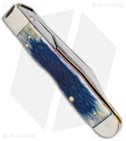 Burnt Cheetah® Lockback Knife 4.375" Purple Tribal Jig Bone (6111 1/2L SS) 8 Burnt Cheetah® Lockback Knife 4.375" Purple Tribal Jig Bone (6111 1/2L SS) -Knives Shop Case Burnt Cheetah LB Purple Tribal Jig Bone SS 61802 BHQ 101131 jr side