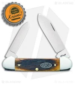 Case Cutlery Canoe Traditional Pocket Knife 3.625" Antique Bone 25156 -Knives Shop Case Canoe Antique Bone 25156 BHQ 101122 jr bottlecap