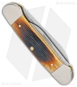 Case Cutlery Canoe Traditional Pocket Knife 3.625" Antique Bone 25156 -Knives Shop Case Canoe Antique Bone 25156 BHQ 101122 jr side