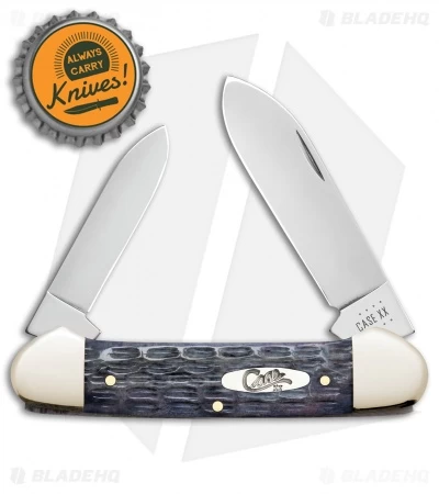 Case Canoe Knife 3.625" Worn Gray Bone CV Crandall Jig (62131 CV) 58415 6 Case Canoe Knife 3.625" Worn Gray Bone CV Crandall Jig (62131 CV) 58415 - Image 4