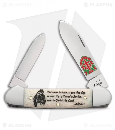 Case Christmas Canoe Pocket Knife 3.625" Smooth Natural Bone (62131 SS) 10566 3 Case Christmas Canoe Pocket Knife 3.625" Smooth Natural Bone (62131 SS) 10566