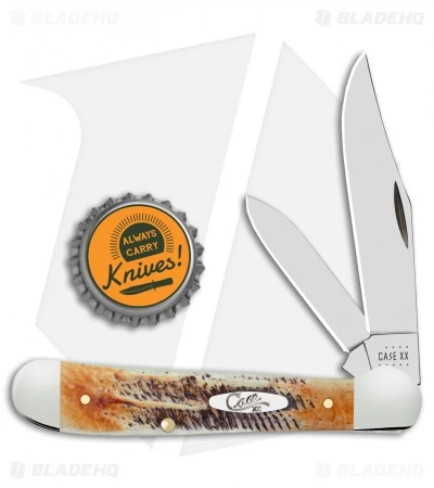 Case Copperhead Pocket Knife 3.875" Bone Stag 65323 6 Case Copperhead Pocket Knife 3.875" Bone Stag 65323 - Image 4