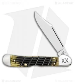 Case CopperLock Knife 4.25" Olive Green Bone Fence Row Jig (61549L SS)