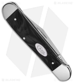 Case Copperhead Pocket Knife Black Pearl Kirinite (3" Polish) 23672 -Knives Shop Case Copperhead Knife Black Pearl Kirinite BHQ 138429 td side