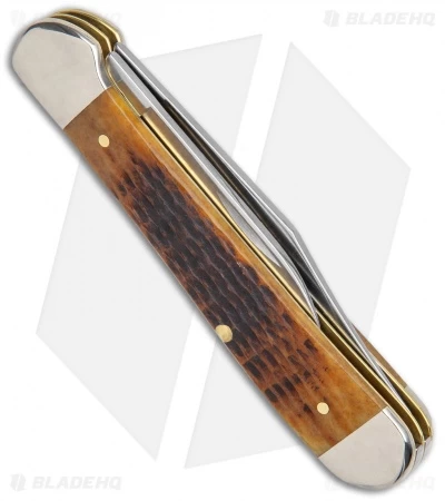 Case Copperhead Pocket Knife 3.875" Corn Cob Jigged Antique Bone 52833 5 Case Copperhead Pocket Knife 3.875" Corn Cob Jigged Antique Bone 52833 - Image 3