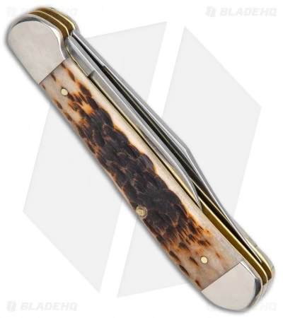 Case Copperhead Pocket Knife 3.875" Peach Seed Jig Amber Bone 30091 5 Case Copperhead Pocket Knife 3.875" Peach Seed Jig Amber Bone 30091 - Image 3