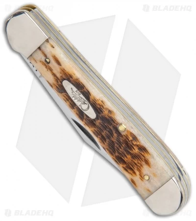 Case Copperhead Pocket Knife 3.875" Peach Seed Jig Amber Bone 30091 4 Case Copperhead Pocket Knife 3.875" Peach Seed Jig Amber Bone 30091 - Image 2