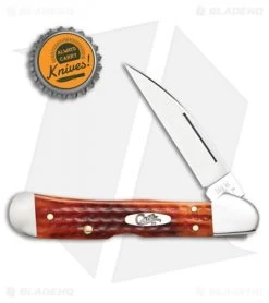 Case Knives Copperlock 3.625" Knife Pocket Worn Harvest Orange Bone (61549L SS) -Knives Shop Case Copperlock Worn Harvest Orange Bone SS 07397 BHQ 107906 jr bottlecap